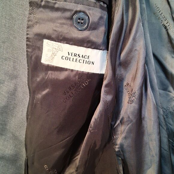 Versace Collection Blazer Sz EU54 US44 Jacket Sport Coat Wool Details In Descrip - Picture 5 of 8